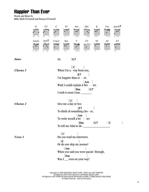 teen cum|Billie Eilish Chords & Tabs for Guitar, Ukulele, Bass, Drums at ...